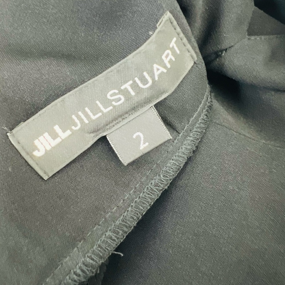 JILL Jill Stuart Black Deep V Criss Cross Gown Prom Formal Bridesmaid Dress 2 - Picture 7 of 10